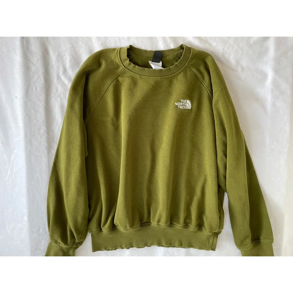 Men's North Face‎ Evolution Crewneck Sweatshirt Green Size Small